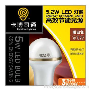 5.2W Newest Design Globe LED Bulb for energy saving blister bulb